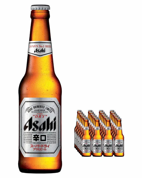 Asahi Super Dry Beer Bottles Multipack, 24 x 330 ml